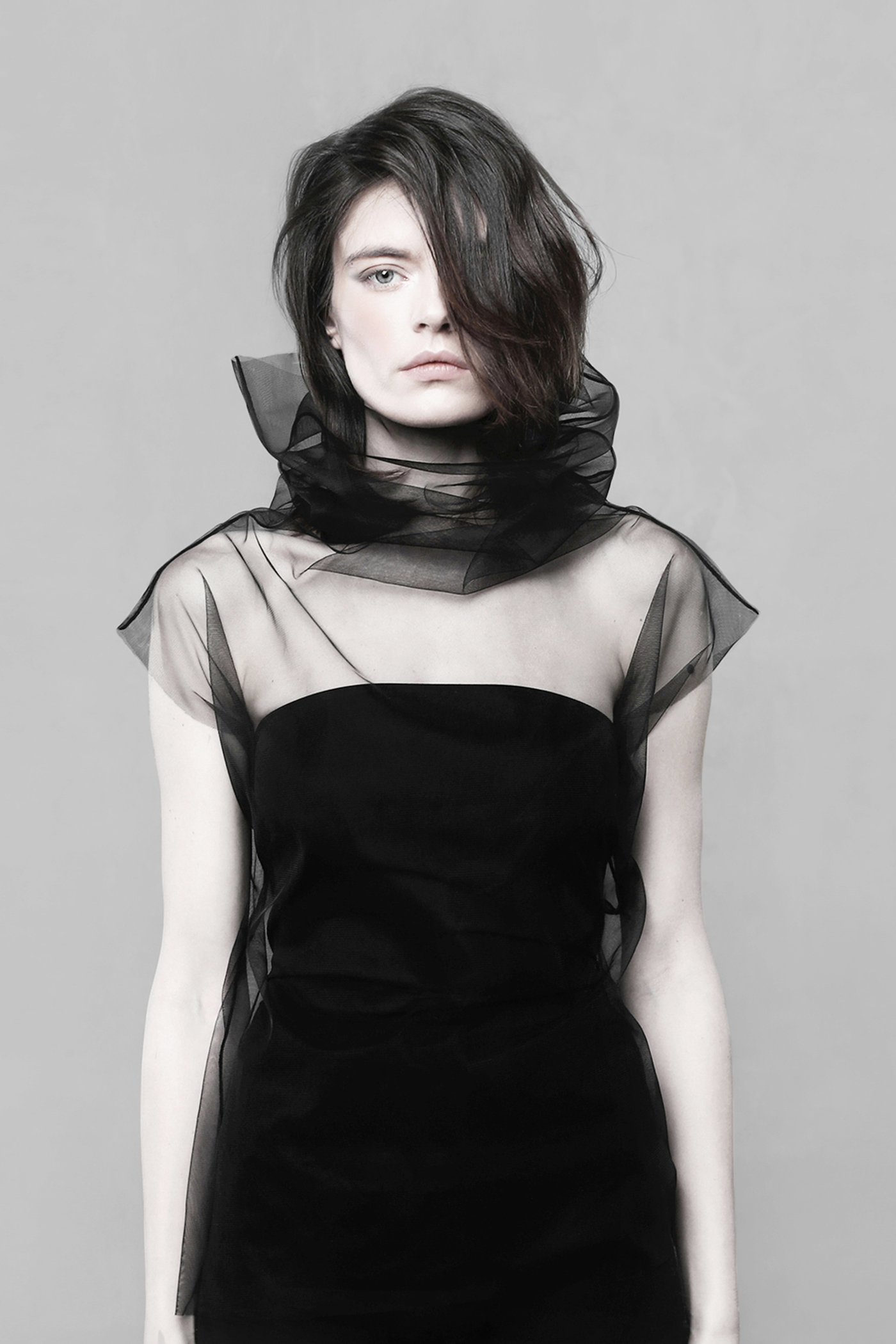 black futuristic dress